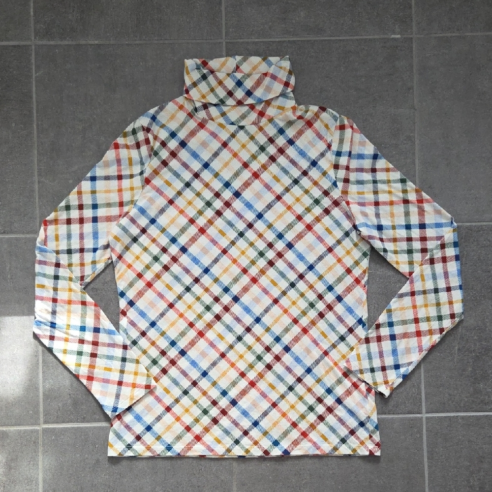 Talbots Checkered Turtleneck